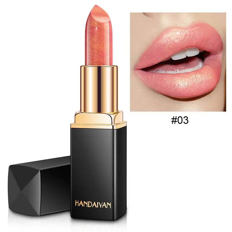 Shiny Metallic Lipstick Pearlescent Color Temperature Change Lipstick Gilt Lipstick - ProTrendyz