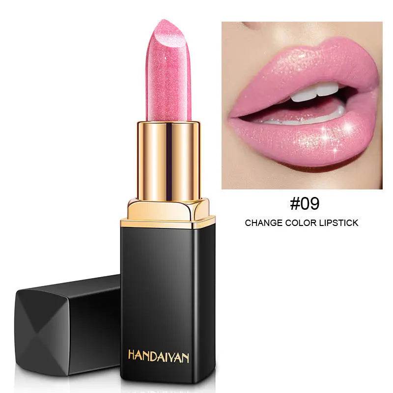 Shiny Metallic Lipstick Pearlescent Color Temperature Change Lipstick Gilt Lipstick - ProTrendyz