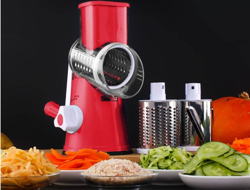 Vegetable Cutter Round Mandoline Slicer Potato Julienne Carrot Grater Cheese - ProTrendyz