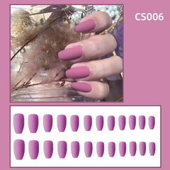 Fake Nails Wear Nails Autumn And Winter Frosted Personality Waterproof Ballet Nails - ProTrendyz