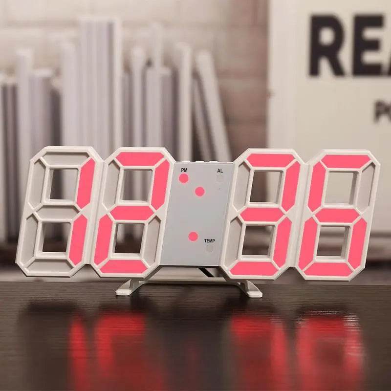 Three-dimensional Wall Clock, Silent Digital Alarm Clock, Three-dimensional Wall Clock For Living Room Gaming Cool Sleek - ProTrendyz