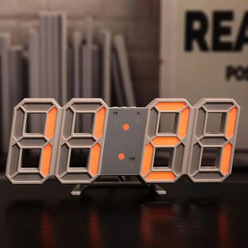 Three-dimensional Wall Clock, Silent Digital Alarm Clock, Three-dimensional Wall Clock For Living Room Gaming Cool Sleek - ProTrendyz