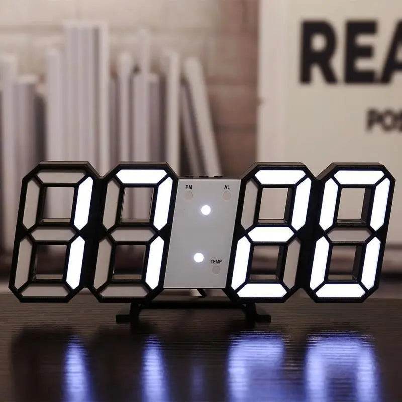 Three-dimensional Wall Clock, Silent Digital Alarm Clock, Three-dimensional Wall Clock For Living Room Gaming Cool Sleek - ProTrendyz
