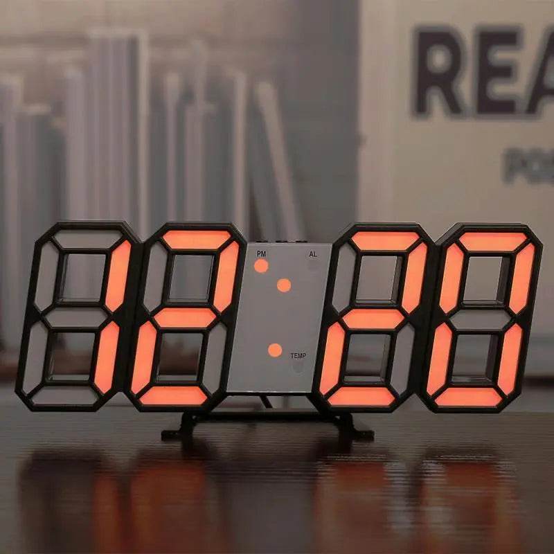 Three-dimensional Wall Clock, Silent Digital Alarm Clock, Three-dimensional Wall Clock For Living Room Gaming Cool Sleek - ProTrendyz