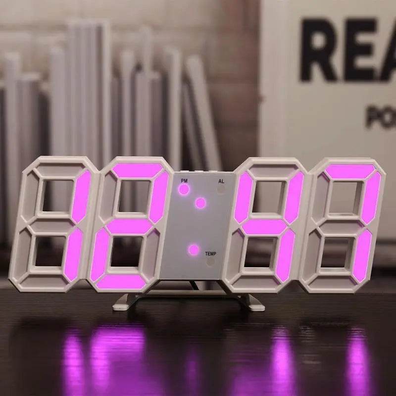 Three-dimensional Wall Clock, Silent Digital Alarm Clock, Three-dimensional Wall Clock For Living Room Gaming Cool Sleek - ProTrendyz