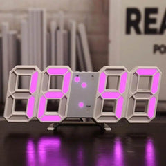 Three-dimensional Wall Clock, Silent Digital Alarm Clock, Three-dimensional Wall Clock For Living Room Gaming Cool Sleek - ProTrendyz