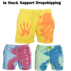 Magical Change Color Beach Shorts Summer Men Swimming Trunks Swimwear Swimsuit Quick Dry bathing shorts Beach Pant - ProTrendyz