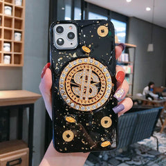 3D Diamond Dollar Turnplate Phone Case Luxury Designer - ProTrendyz