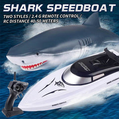 New Electric Shark RC Boat Vehicles Waterproof Swimming Pool Simulation Model Toys 2 In 1 High-speed Remote Control Boat - ProTrendyz