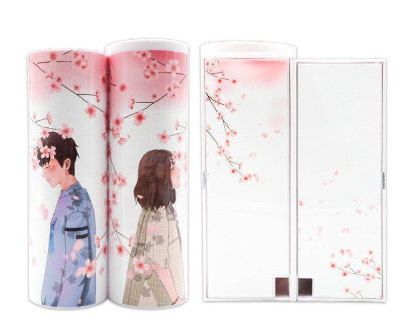 Long Student Pencil Case, Multifunctional Pencil Case, Plastic Double-layer Children's Creative Pencil Case - ProTrendyz