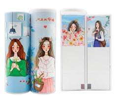 Long Student Pencil Case, Multifunctional Pencil Case, Plastic Double-layer Children's Creative Pencil Case - ProTrendyz