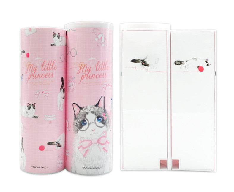 Long Student Pencil Case, Multifunctional Pencil Case, Plastic Double-layer Children's Creative Pencil Case - ProTrendyz