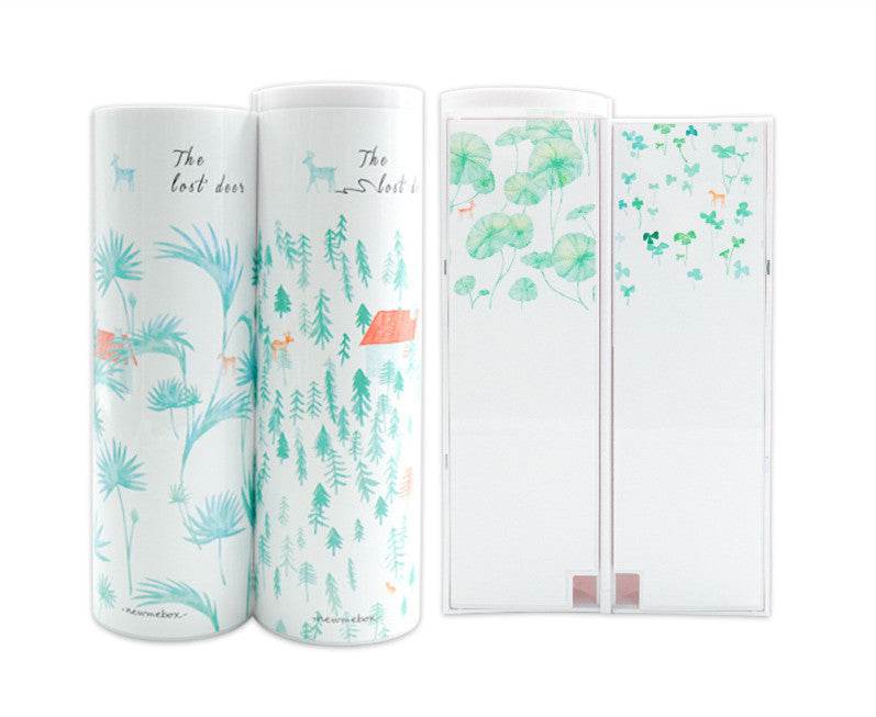 Long Student Pencil Case, Multifunctional Pencil Case, Plastic Double-layer Children's Creative Pencil Case - ProTrendyz