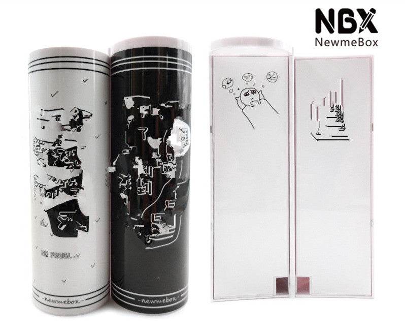 Long Student Pencil Case, Multifunctional Pencil Case, Plastic Double-layer Children's Creative Pencil Case - ProTrendyz