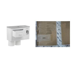 Non-marking Hanging Magnetic Toothbrush Holder Single Drawer Storage Rack With Toothpaste Squeezer Toiletry Set - ProTrendyz