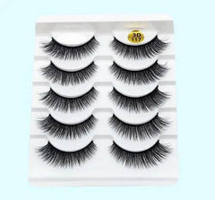 Mink False Eyelashes 3D False Eyelashes Five Pairs Of Soft Cotton Stalk Eyelashes - ProTrendyz