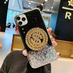 3D Diamond Dollar Turnplate Phone Case Luxury Designer - ProTrendyz