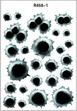 Simulation Bullet Hole Car Sticker, Car Bullet Hole Crack Car Sticker - ProTrendyz