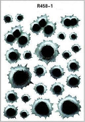 Simulation Bullet Hole Car Sticker, Car Bullet Hole Crack Car Sticker - ProTrendyz