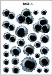 Simulation Bullet Hole Car Sticker, Car Bullet Hole Crack Car Sticker - ProTrendyz