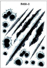 Simulation Bullet Hole Car Sticker, Car Bullet Hole Crack Car Sticker - ProTrendyz