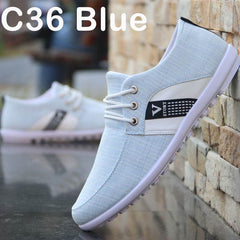 Men'S Soft-Soled Canvas Shoes, Sports And Leisure Old Beijing Cloth Shoes, Peas Shoes - ProTrendyz