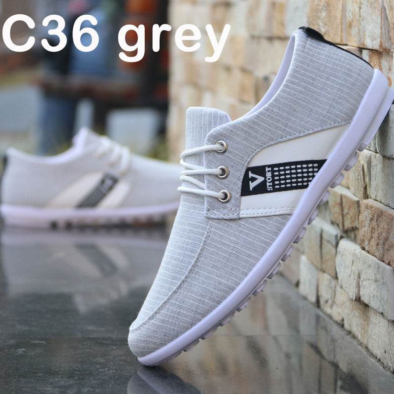 Men'S Soft-Soled Canvas Shoes, Sports And Leisure Old Beijing Cloth Shoes, Peas Shoes - ProTrendyz