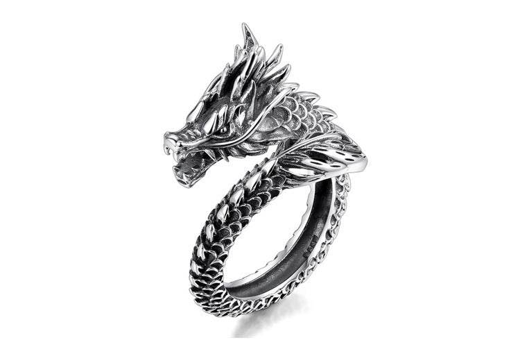 Personalized Retro Domineering Dragon Ring Ring - ProTrendyz