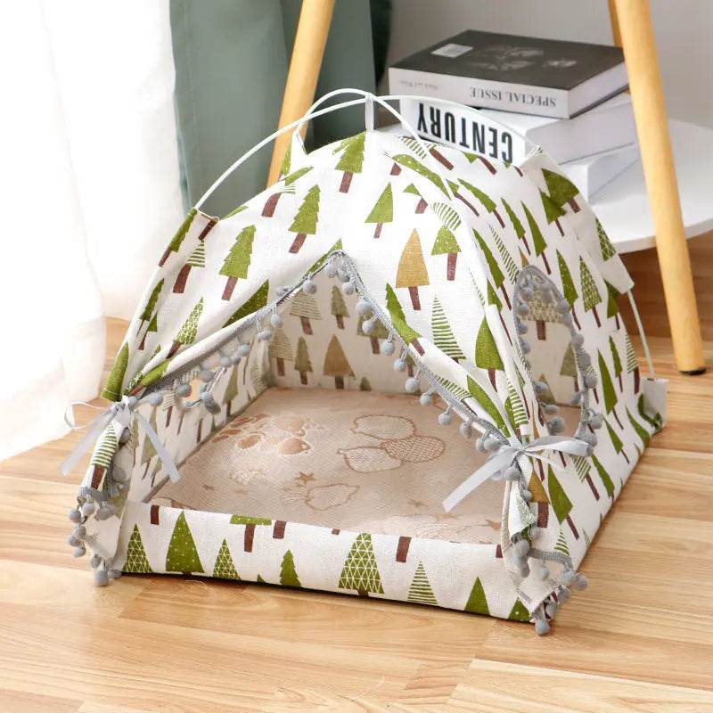 Cat Tent Cat Cat House Enclosed Pet Bed - ProTrendyz
