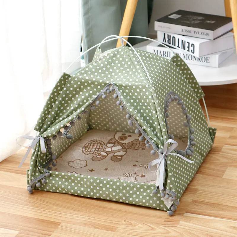 Cat Tent Cat Cat House Enclosed Pet Bed - ProTrendyz