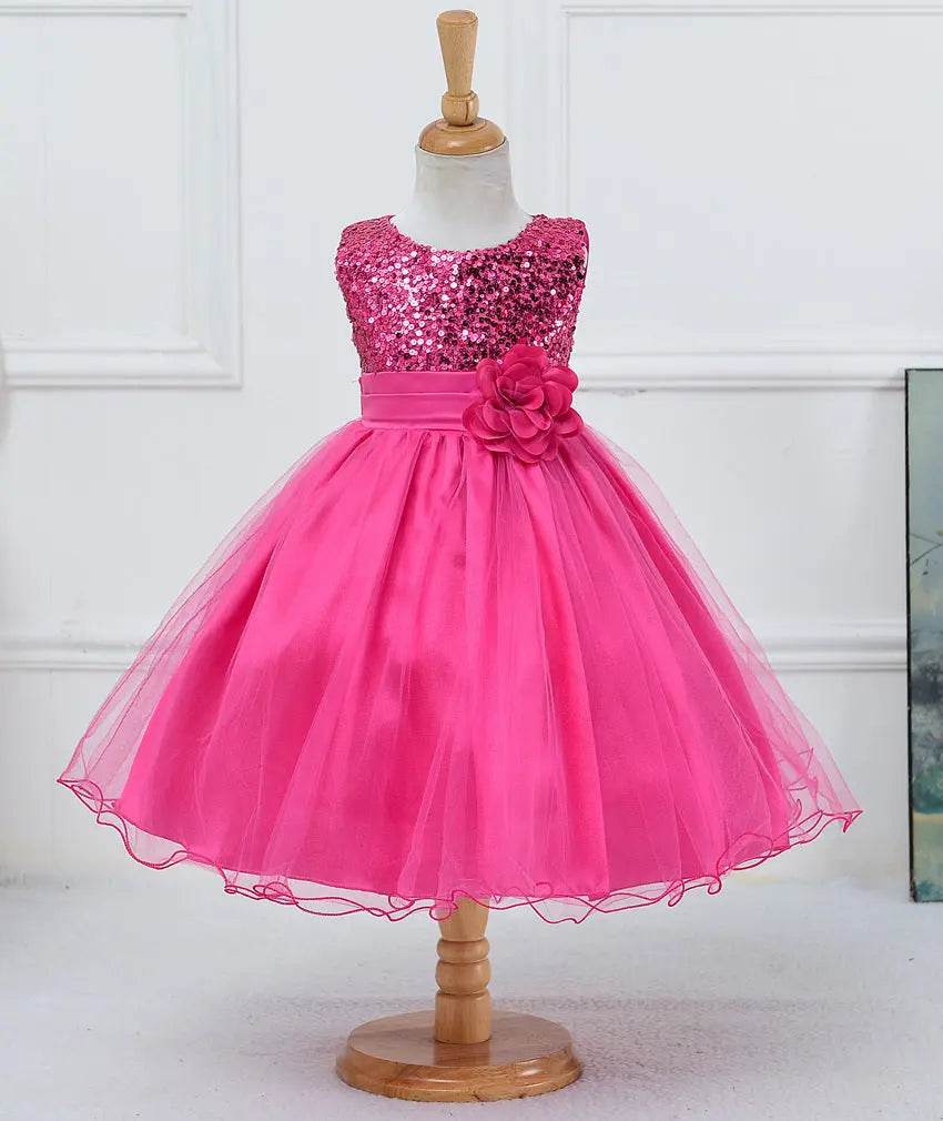 Baby Sequin Dress Flower Girl Wedding Princess Dress - ProTrendyz