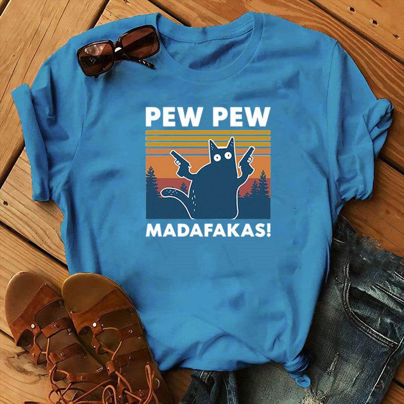 Short Sleeve Pew Maddakas T-Shirt European Size Top - ProTrendyz