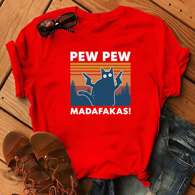 Short Sleeve Pew Maddakas T-Shirt European Size Top - ProTrendyz