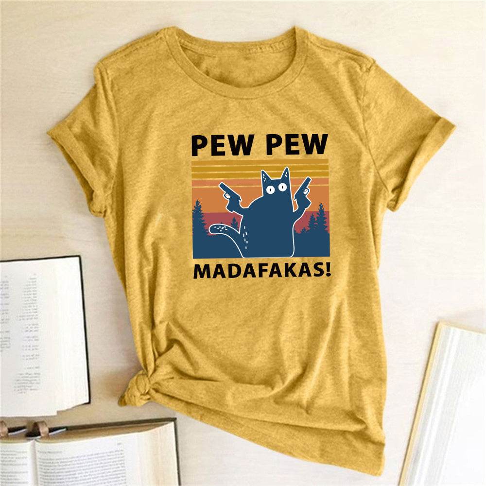 Short Sleeve Pew Maddakas T-Shirt European Size Top - ProTrendyz