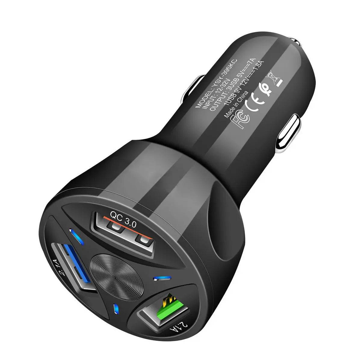 7A Fast Charge Car Charger One For Four Car Mobile Phone Charger Car Charger - ProTrendyz