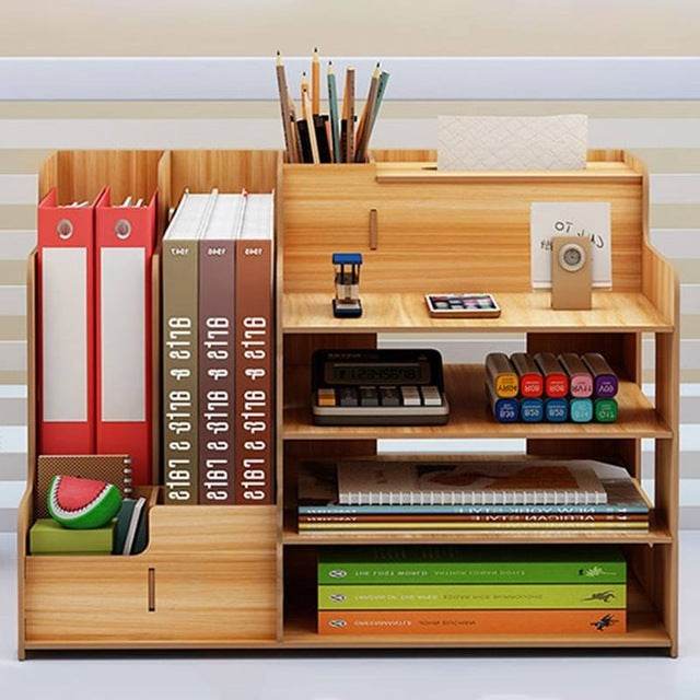 Student Dormitory Bookshelf Stationery Storage Pumping Tissues - ProTrendyz
