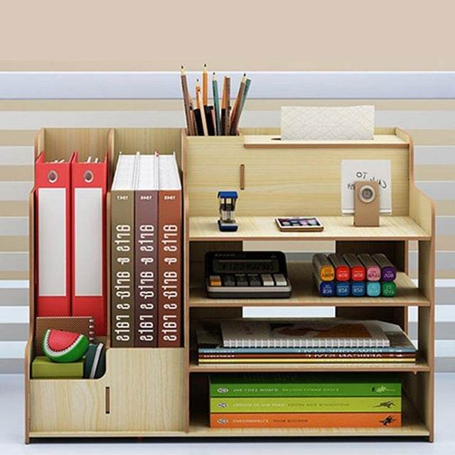 Student Dormitory Bookshelf Stationery Storage Pumping Tissues - ProTrendyz