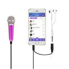 Mini mobile phone microphone mobile phone recording sing small microphone small microphone - ProTrendyz