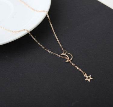 Simple Moon Star Necklace Clavicle Chain Short Necklace - ProTrendyz