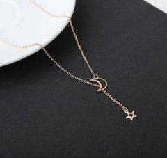 Simple Moon Star Necklace Clavicle Chain Short Necklace - ProTrendyz