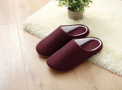 Men's Cotton Black Autumn Season Home Furnishing East Indoor Household Warm Slippers Soft Bottom Good Anti-skid Slippers - ProTrendyz