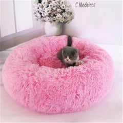 Round Long Hairy Autumn And Winter Nest Pad Cat Mattress - ProTrendyz