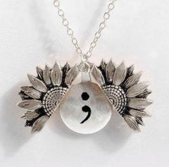 Sunflower Double-layer Lettering Necklace - ProTrendyz
