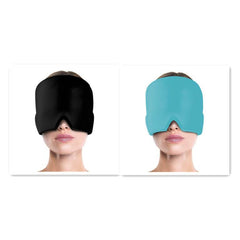 Ice Compress Headache Eye Mask Hat Relief For Migraines, Stress, And Tension Massage Tool - ProTrendyz