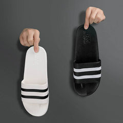 Striped Bath Plastic Stall Household Shoes Men's Bathroom Sandals And Slippers - ProTrendyz