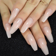 Nude Extra Long Fake Nails - ProTrendyz