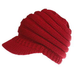 Women Ponytail Beanies Autumn Winter Hats Female Soft Knitting Caps Warm Ladies Skullies - ProTrendyz