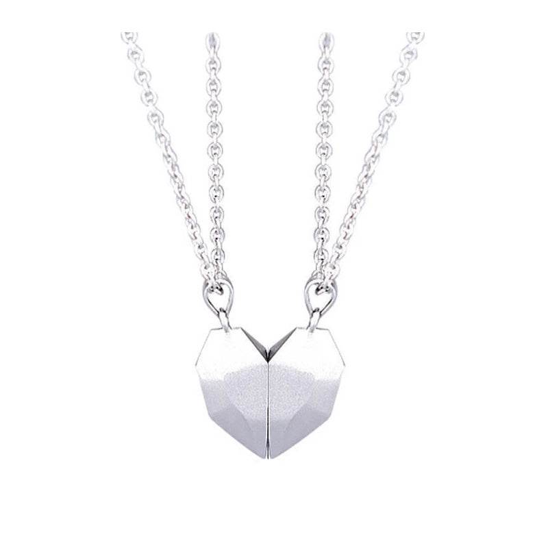 Creative Magnet Necklace Love Heart Broken Men And Women - ProTrendyz