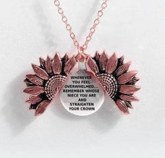 Sunflower Double-layer Lettering Necklace - ProTrendyz