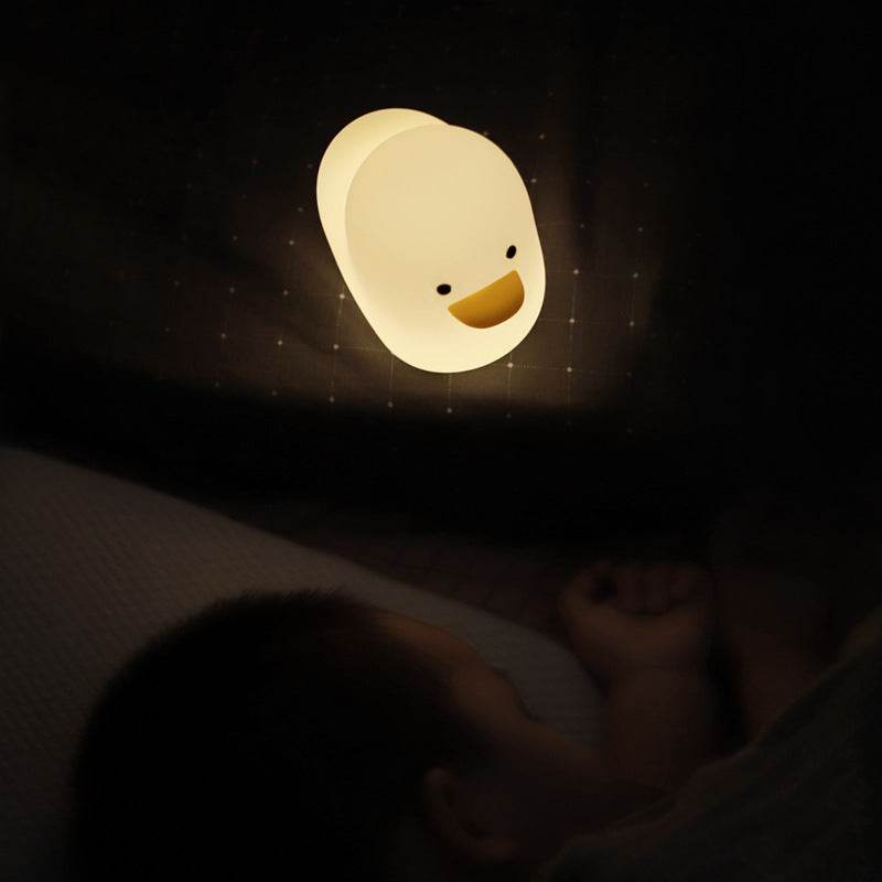 Nordic Cute Lovely Cartoon Dull Duck Led Night Light Silicone USB Charging NightLight Holiday Gifts Kids Room Bedside Bedroom - ProTrendyz